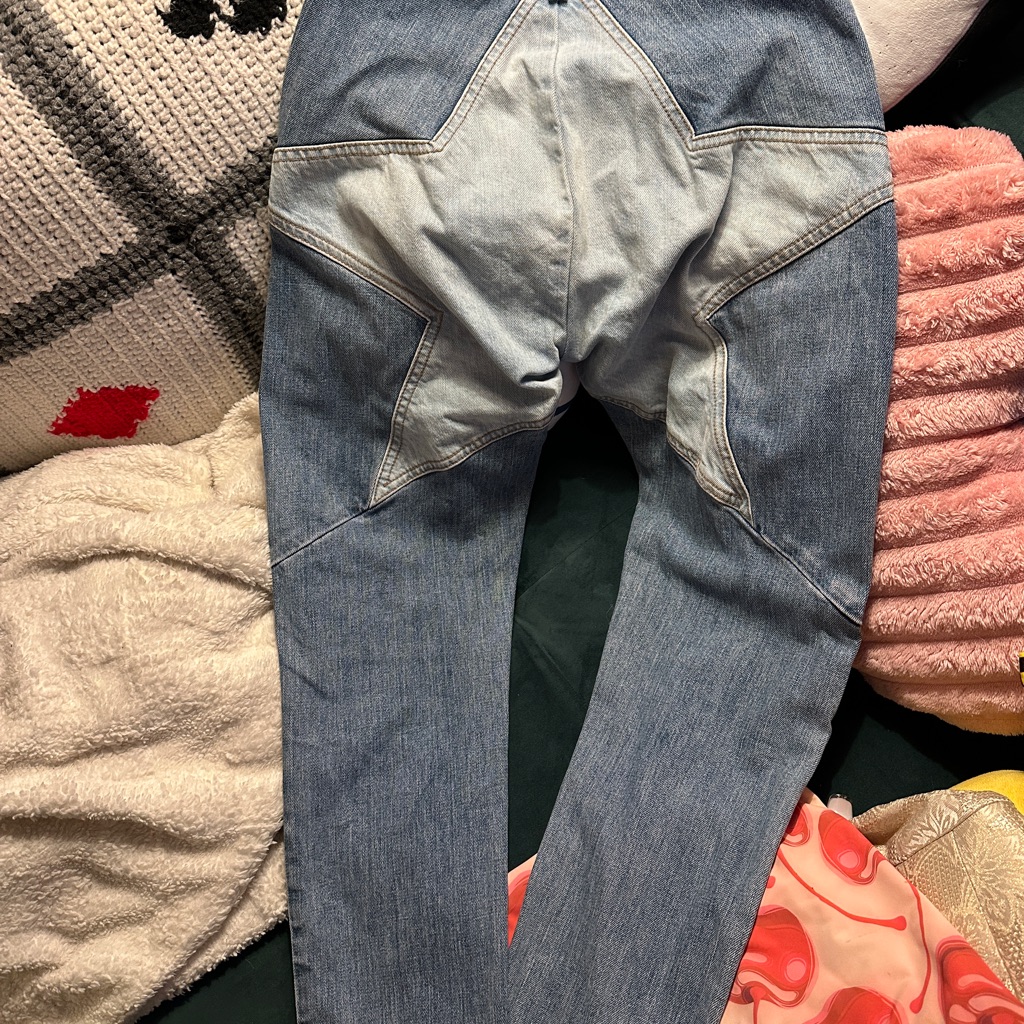 Women's Blue Star Patch Jeans